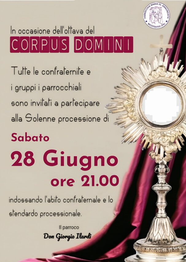 Solenne processione del Corpus Domini